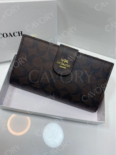 Coach Signature Flap Wallet