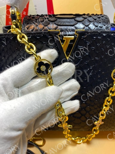Louis Vuitton Capucines MM Python Skin Bag