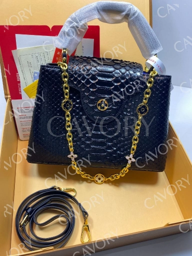 Louis Vuitton Capucines MM Python Skin Bag