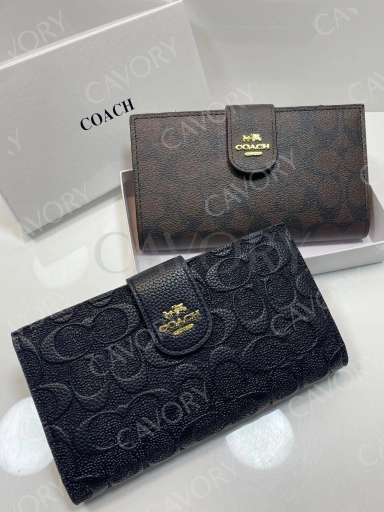 Coach Signature Flap Wallet