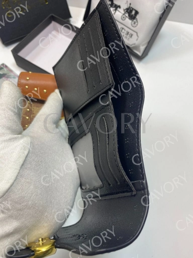 Coach Signature Studded Flap Wallet