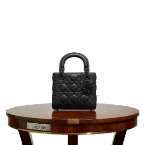 Lady Dior Mini Bag – Black Matte Cannage
