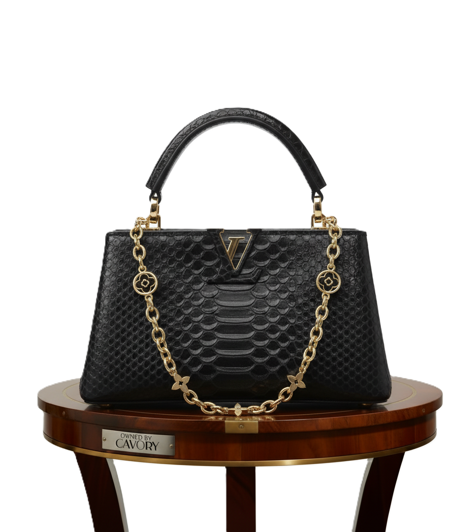 Louis Vuitton Capucines MM Python Skin Bag