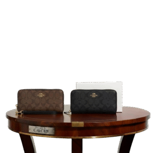 Coach Signature Zip-Around Wallet