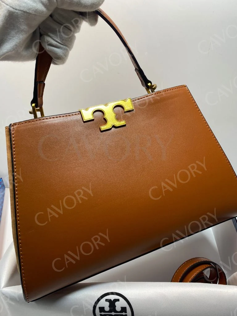 Tory Burch Lee Radziwill Leather Top Handle Bag