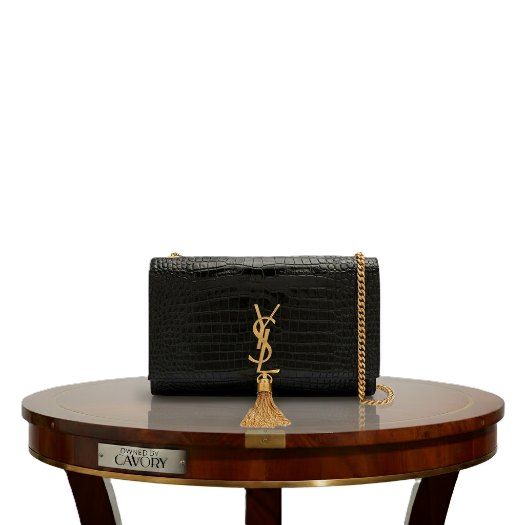 YSL Monogram Shoulder Tassel Bag