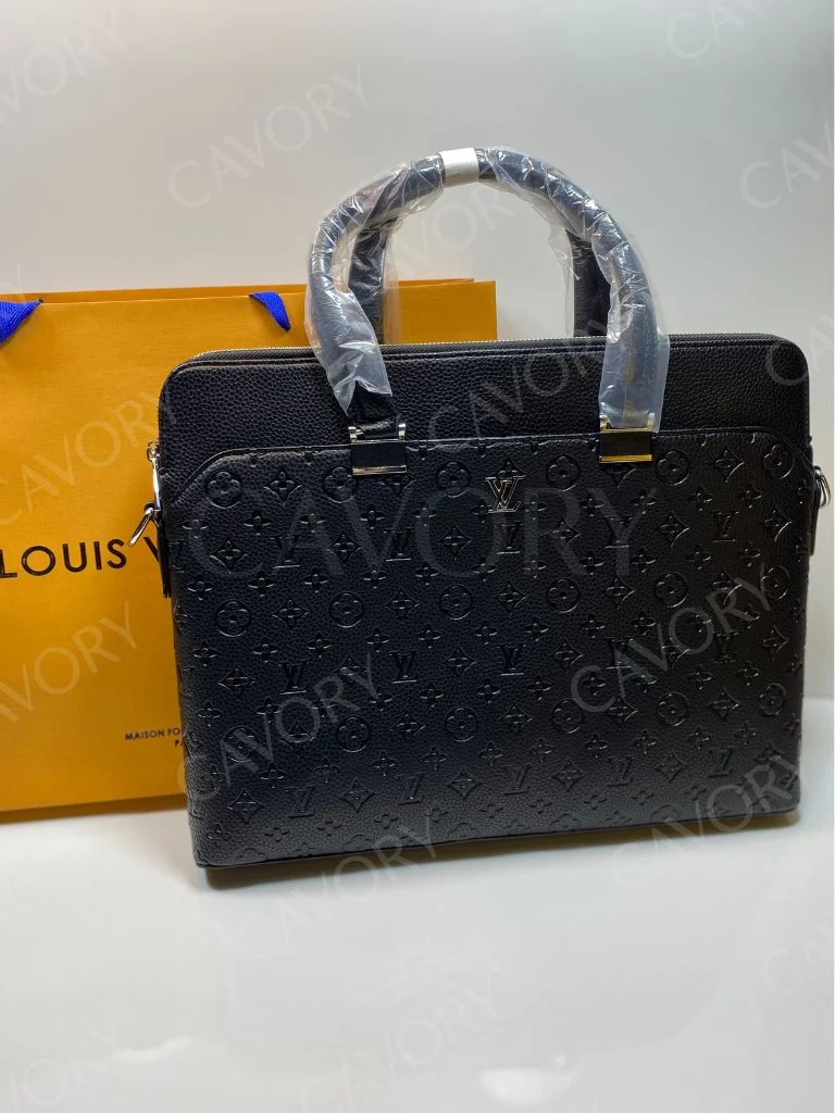 Louis Vuitton Men’s Briefcase Bag – Damier Graphite & Monogram Shadow