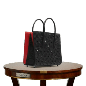 Christian Louboutin Black Cabata Tote Bag – Studded Leather