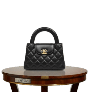 Chanel Mini Coco Handle Flap Bag – Black Quilted Patent Leather