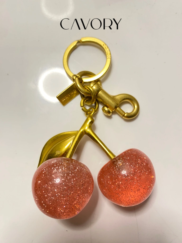 Coach Glitter Cherry Bag Charm