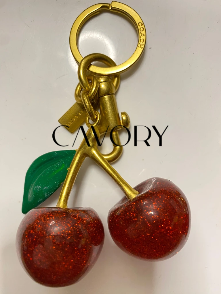 Coach Glitter Cherry Bag Charm