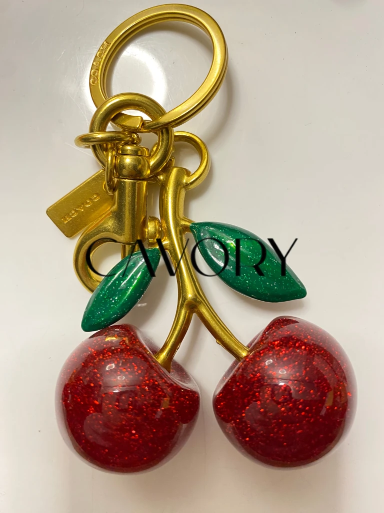Coach Glitter Cherry Bag Charm