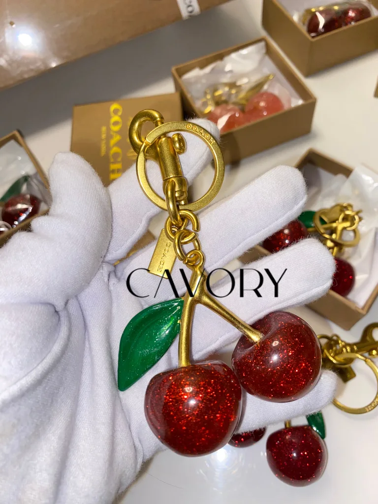 Coach Glitter Cherry Bag Charm