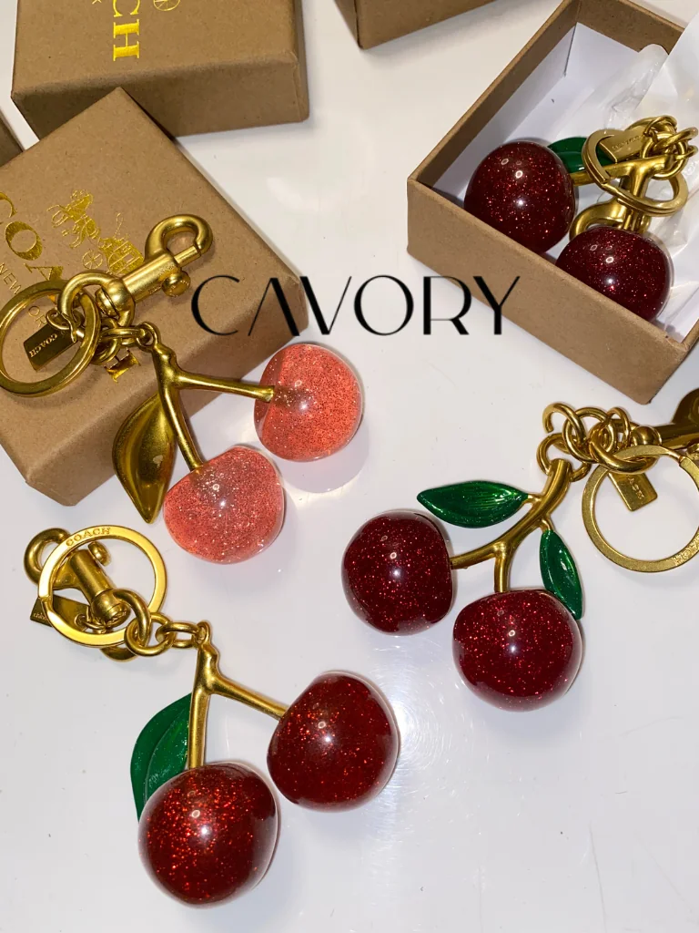 Coach Glitter Cherry Bag Charm