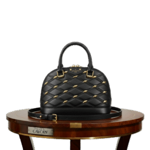 Louis Vuitton Quilted Alma Style Dome Bag with Studs