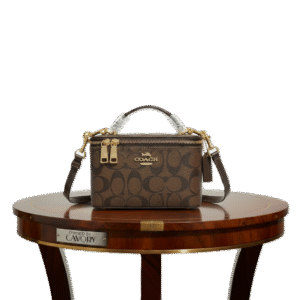 Coach Signature Canvas Mini Vanity Case Bag