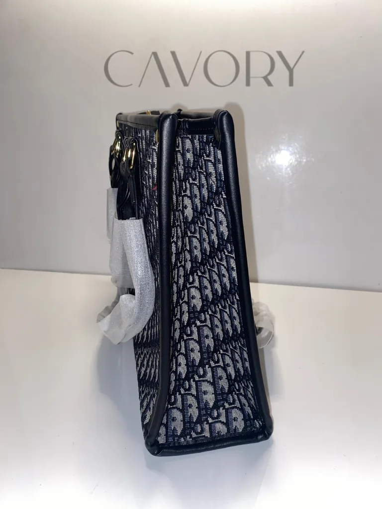 Dior Oblique Pattern Canvas Tote Bag