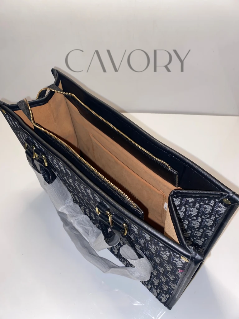 Dior Oblique Pattern Canvas Tote Bag