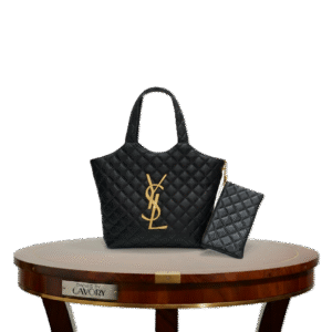 Saint Laurent (YSL) Icare Maxi Shopping Bag – Quilted Black Lambskin