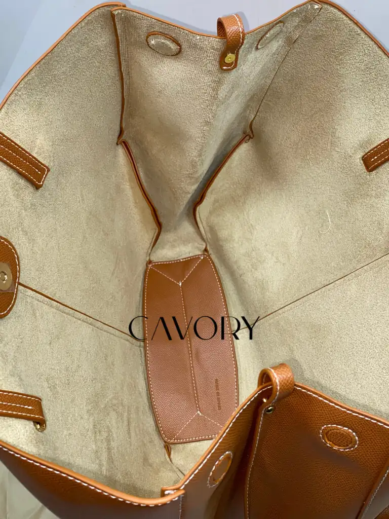 Polène Cyme Textured Leather Tote