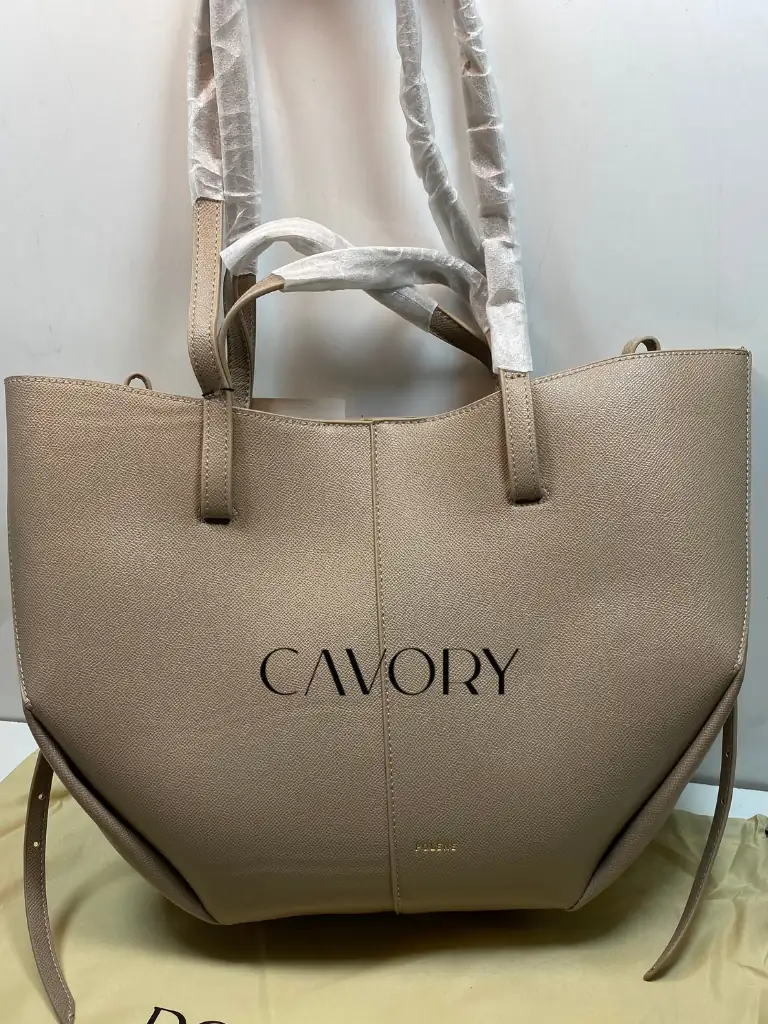 Polène Cyme Textured Leather Tote