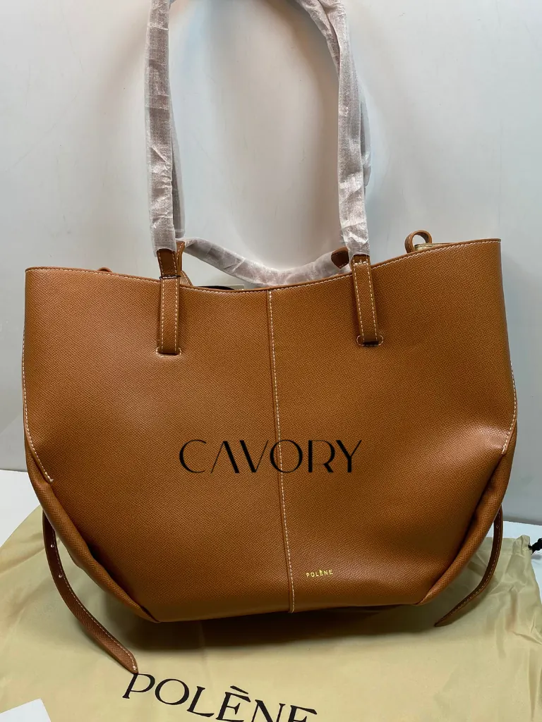 Polène Cyme Textured Leather Tote