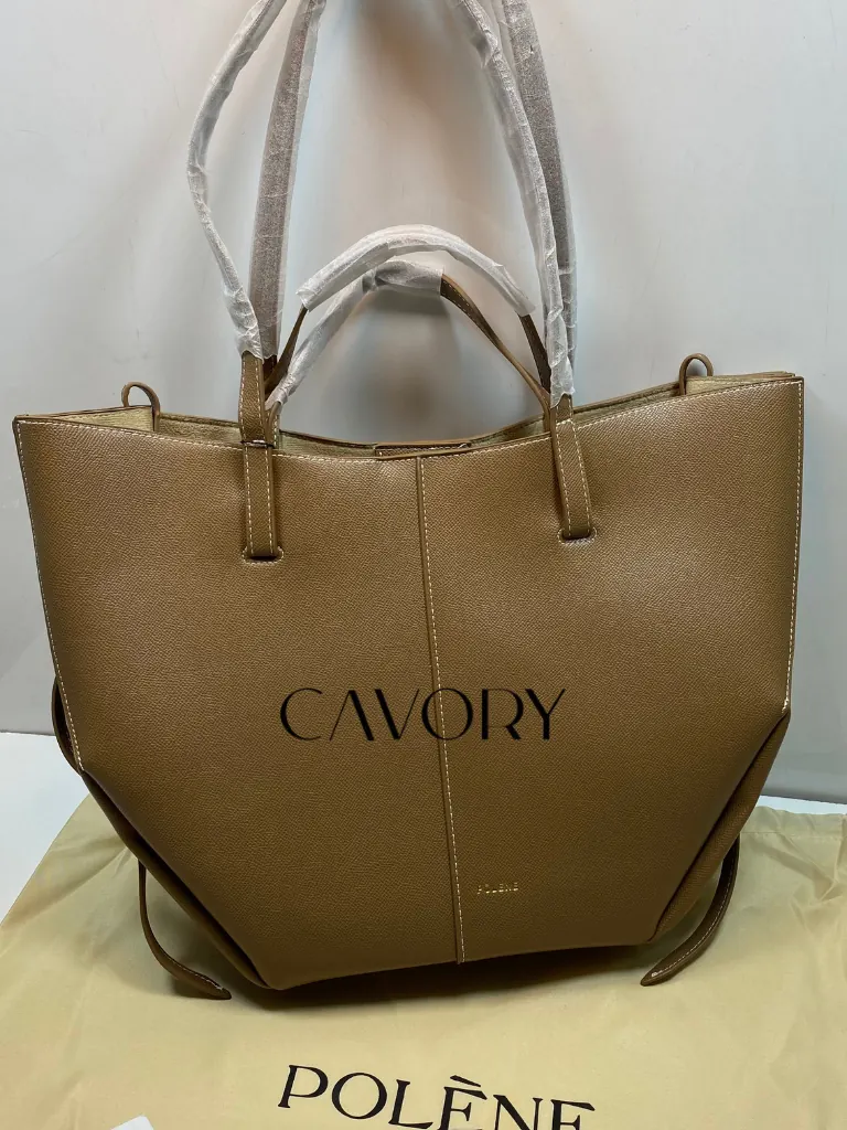Polène Cyme Textured Leather Tote